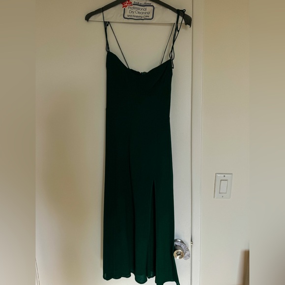 Reformation Juliette Dress Emerald size 4 - Picture 4 of 7